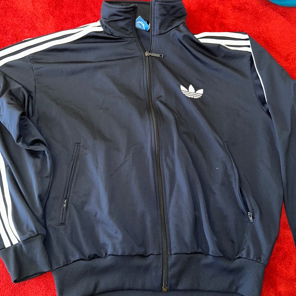 Adidas track jacket used size L